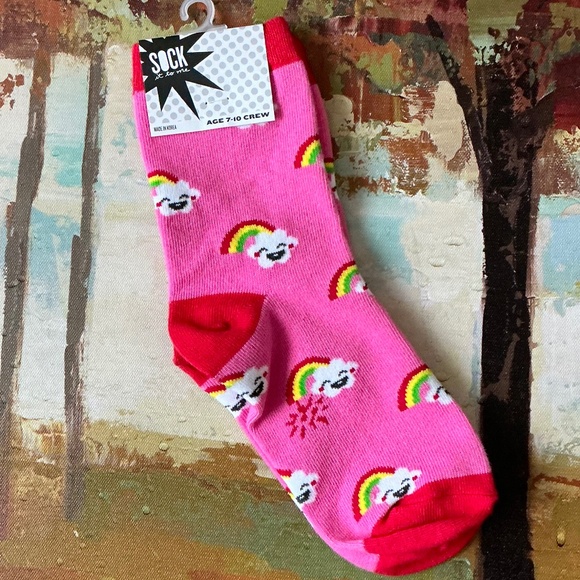 SOCK IT TO ME - Set of 2 pairs of girl’s crew socks. - Picture 3 of 6